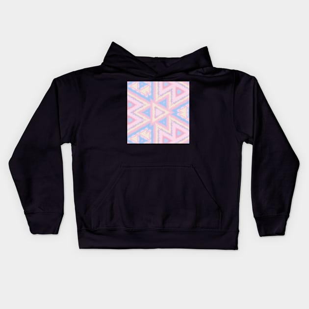 Pencil Strokes of Pastel Colors Kids Hoodie by Peaceful Space AS